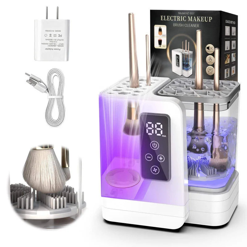 Electric Makeup Brush Cleaner & Dryer — Type-C Rechargeable