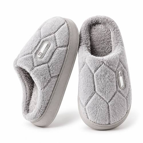 Men’s Plush Slip-On Slippers