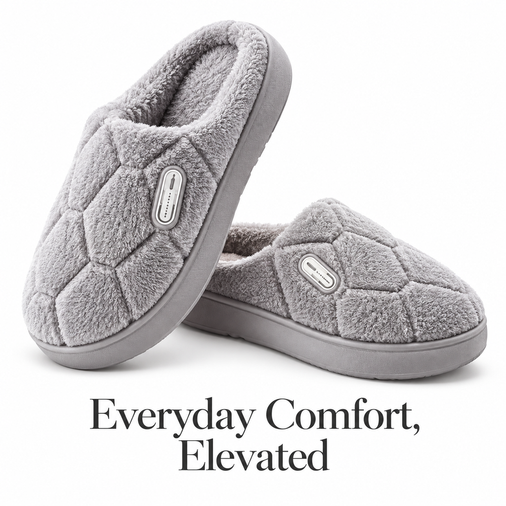 Men’s Plush Slip-On Slippers