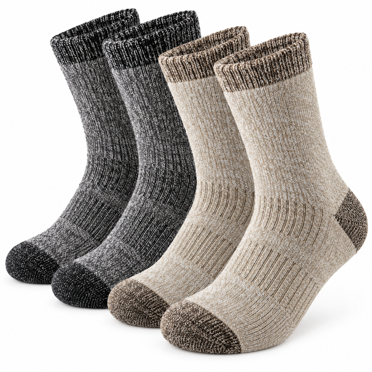 4-Pack Thermal Crew Socks