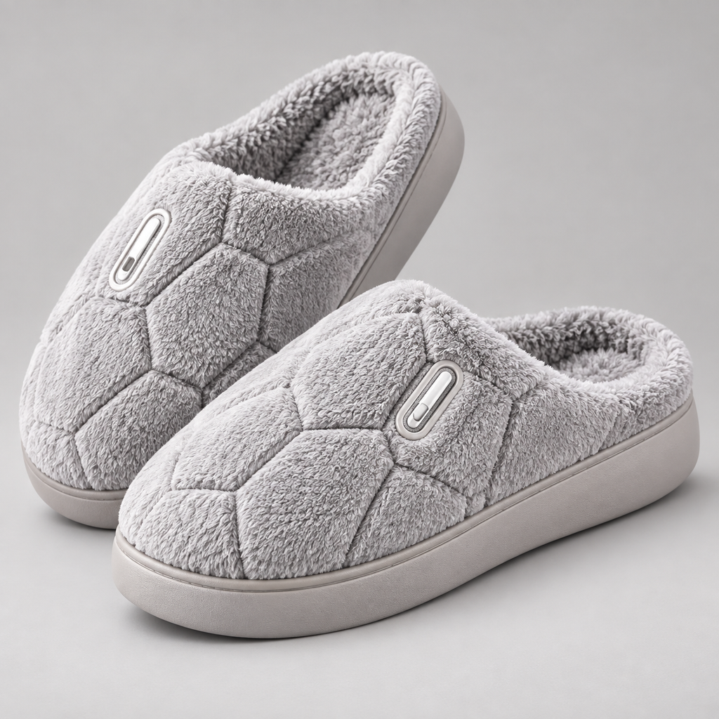 Men’s Plush Slip-On Slippers