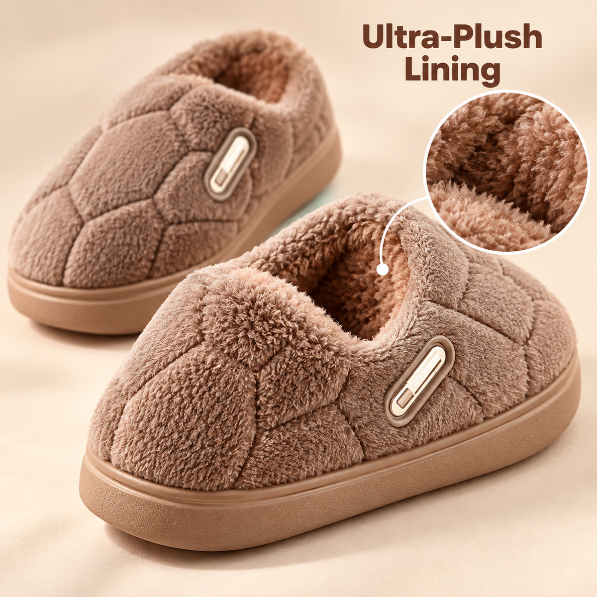 Men’s Plush Slip-On Slippers