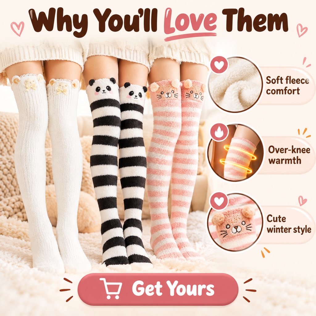 Plush Fleece Over-Knee Socks