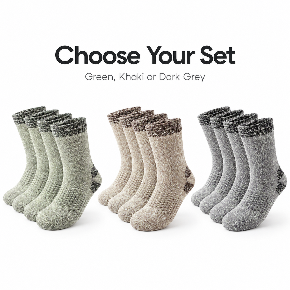4-Pack Thermal Crew Socks