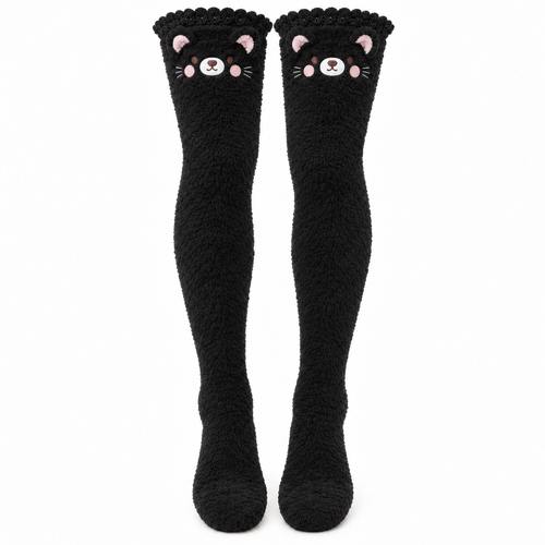 Plush Fleece Over-Knee Socks