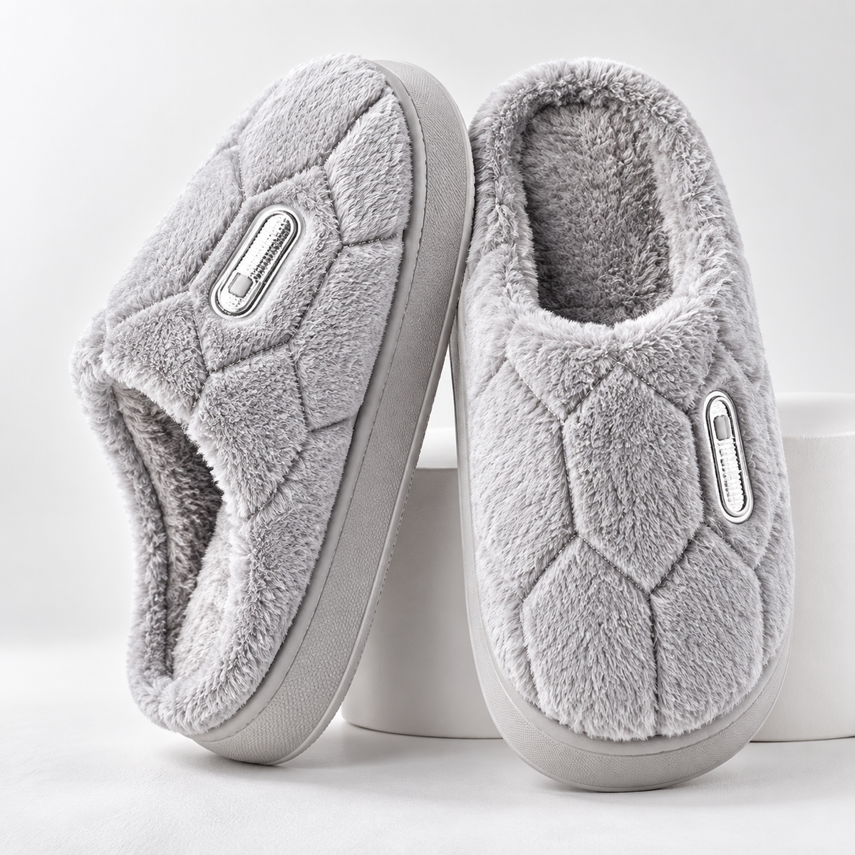 Men’s Plush Slip-On Slippers