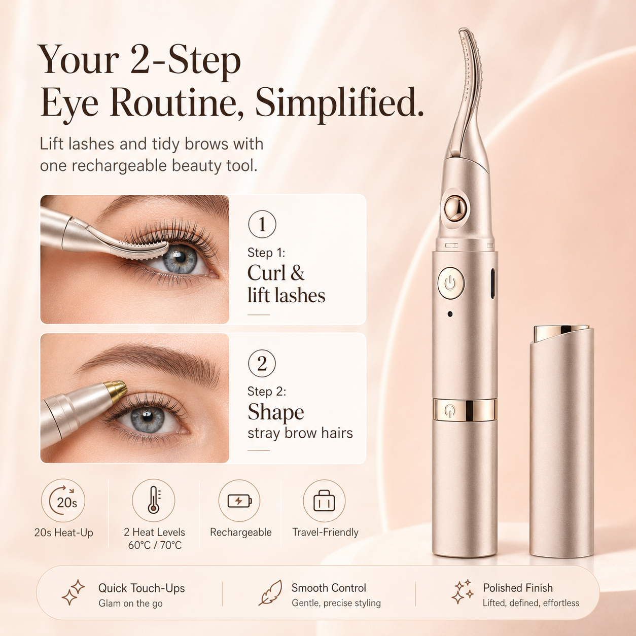 Lift Your Lashes & Shape Your Brows in Minutes — With One 2-in-1 Beauty Tool