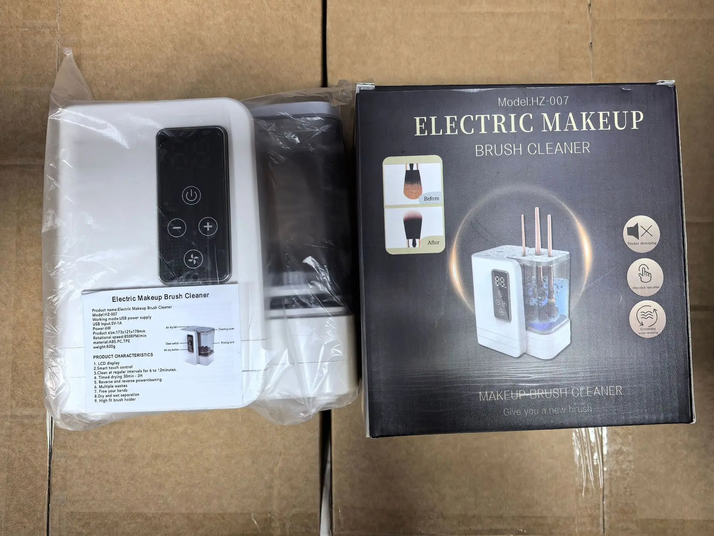 Electric Makeup Brush Cleaner & Dryer — Type-C Rechargeable