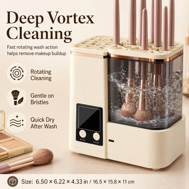 Electric Makeup Brush Cleaner & Dryer — Type-C Rechargeable