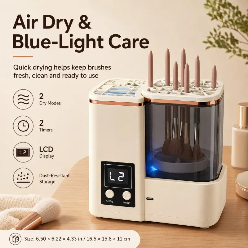 Electric Makeup Brush Cleaner & Dryer — Type-C Rechargeable